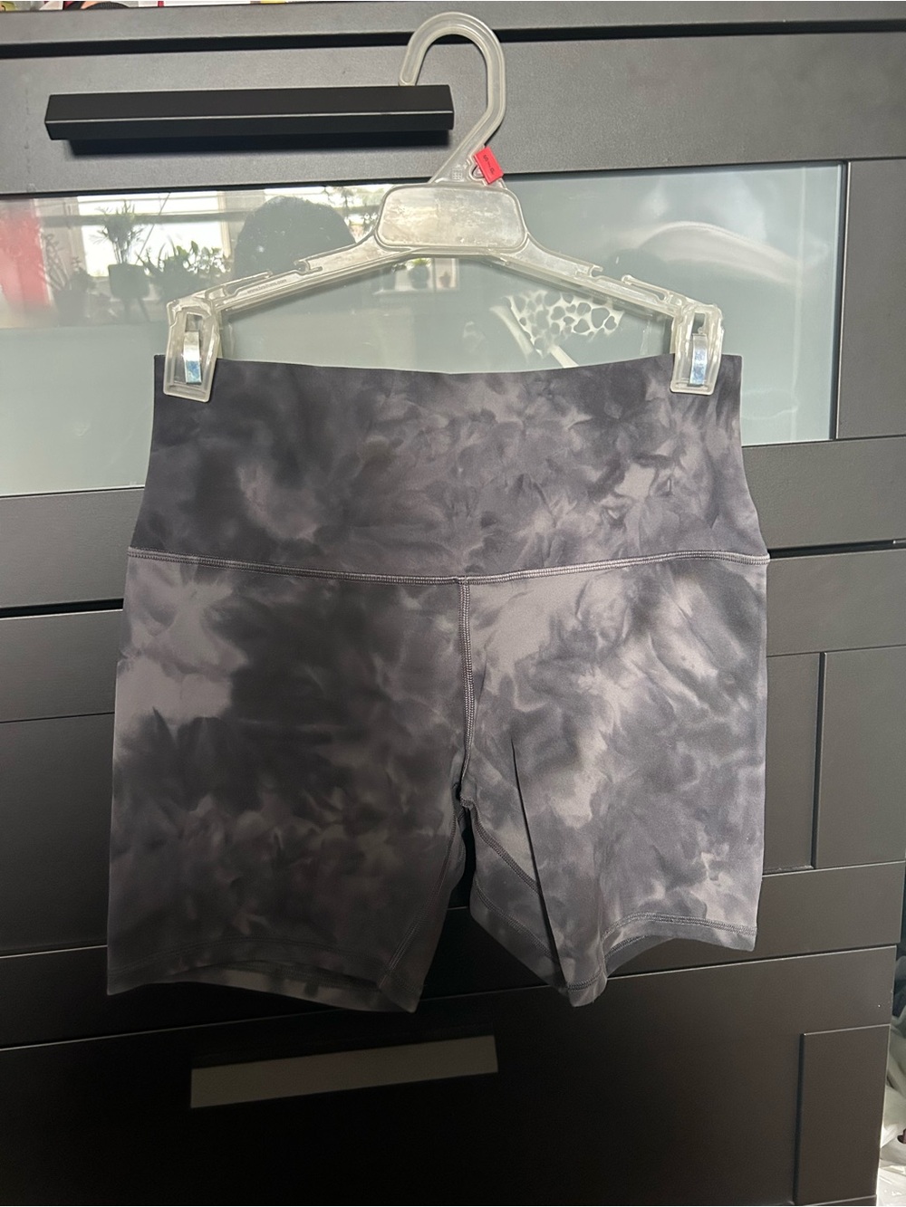 Lululemon High-Waist Women's Athletic Shorts in Charcoal Tie-Dye